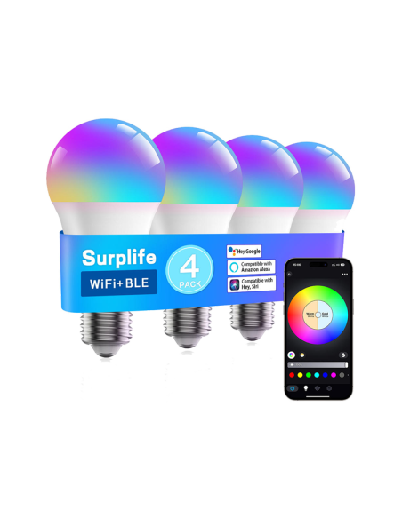 Smart Light Bulb 10W 220V WiFi E27 LED RGB Lamp Compatible With Alexa
