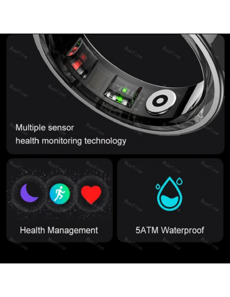 Qring R09 R06 Fitness Tracker Waterproof Connected Ring Man Remote Con