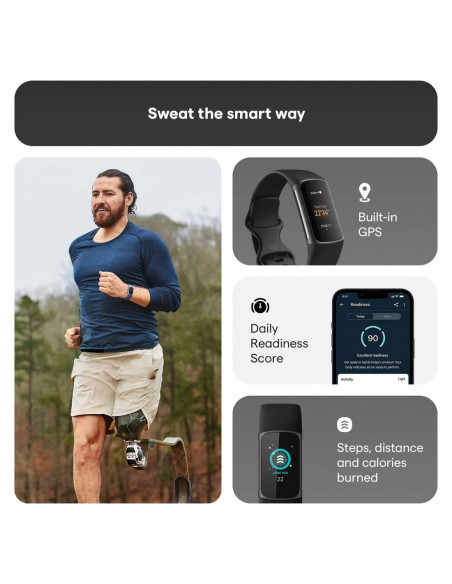 Fitbit Charge 5 Advanced Health & Fitness Tracker with Built-in GPS St