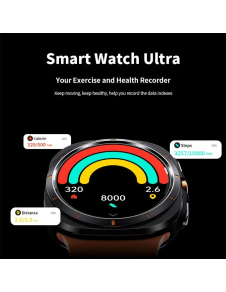 2025 Galaxy Watch 7 Ultra 47mm Smart Watch Bluetooth Call Men GPS NFC 