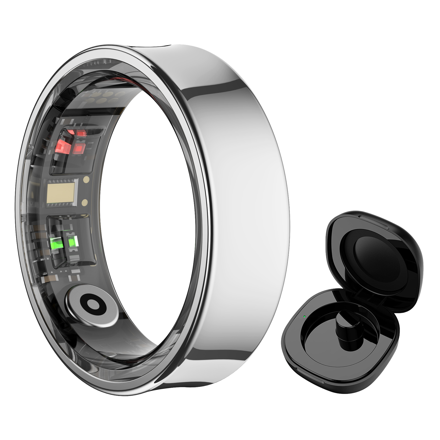 New Smart Ring R09 Health Monitor Multi Sport Mode Skin Temperature Measurement 5ATM Waterproof Smart Ring With Charging Case New Smart Ring R09 Health Monitor Multi Sport Mode Skin Temperature Measurement 5ATM Waterproof Smart Ring With Charging Case