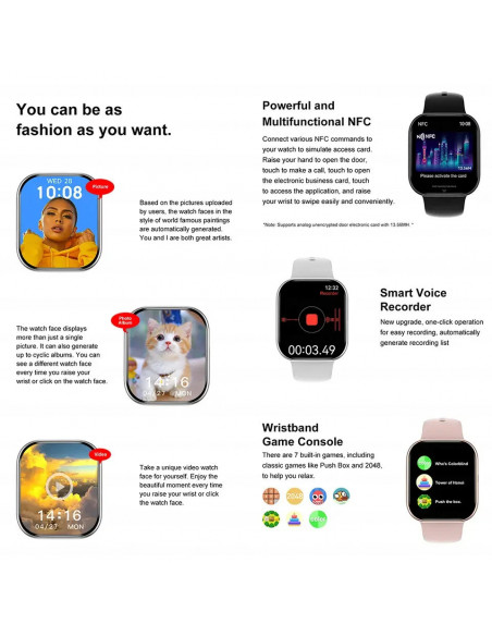 2025 New For Apple GPS Watch 10 Smart Watch Men HD AMOLED Memory Music