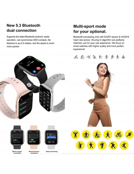 2025 New For Apple GPS Watch 10 Smart Watch Men HD AMOLED Memory Music