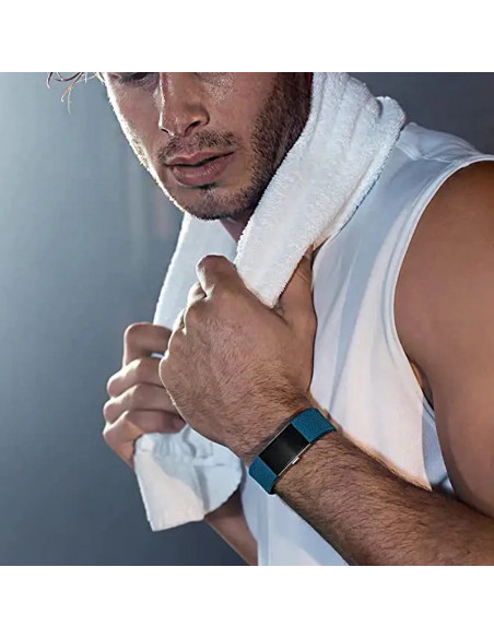 Fitbit Charge 2 smart wristband heart rate monitoring exercise pedomet