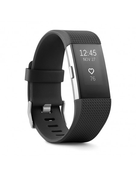 Fitbit Charge 2 smart wristband heart rate monitoring exercise pedomet