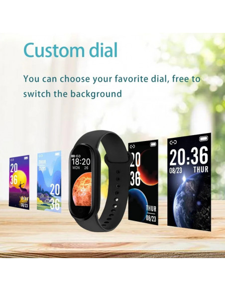 M7 Smart Band Watch Silicone Heart Rate Smart Band Varied Dials Fitnes