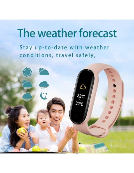 M7 Smart Band Watch Silicone Heart Rate Smart Band Varied Dials Fitnes
