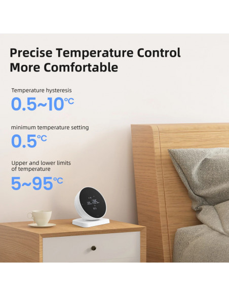 AVATTO Tuya WiFi Smart Thermostat，RF Wireless Receiver Temperature Con
