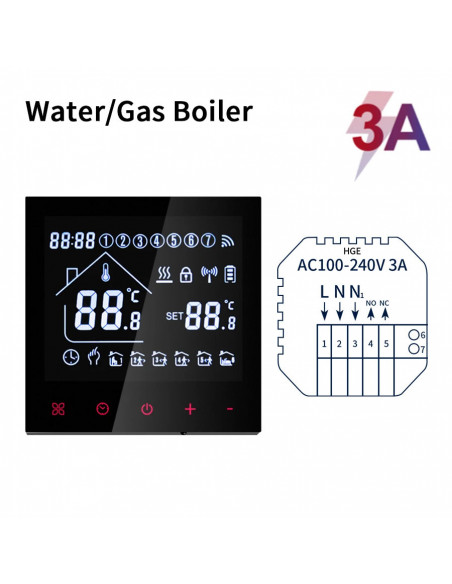 Smart Thermostat Wifi/NO Wifi Tuya Electric Floor Heating Temperature 