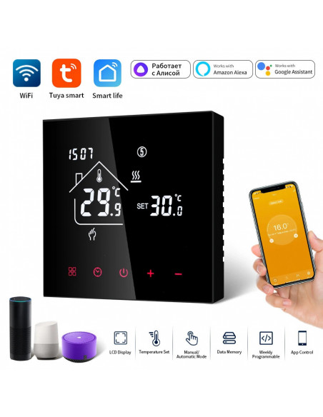 Smart Thermostat Wifi/NO Wifi Tuya Electric Floor Heating Temperature 