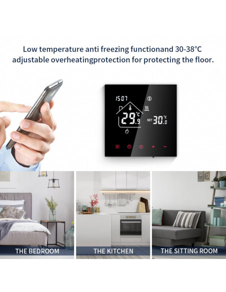 Smart Thermostat Wifi/NO Wifi Tuya Electric Floor Heating Temperature 