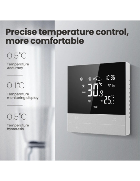 AVATTO Tuya WiFi Smart Central Air Conditioning Thermostat，Heating And