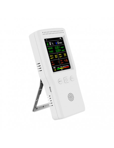 9 In 1 Air Quality Detector PM2.5 PM10 HCHO TVOC CO CO2 AQI Temperatur