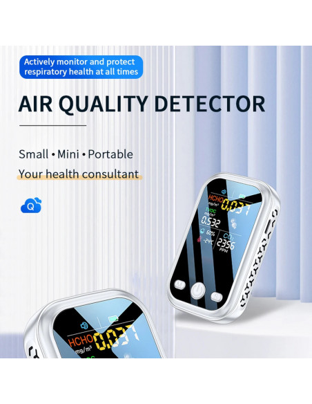 Multifunctional 5 in 1 CO2 Meter Digital Temperature Humidity Tester C