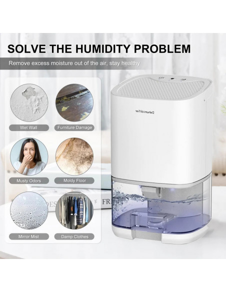 Air Dehumidifier Portable Mute Moisture Absorbers Machine Air Dryer Fo