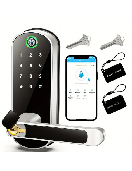Smart Fingerprint Door Lock App Remote Control Keyless WIFI Digital To