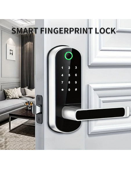 Smart Fingerprint Door Lock App Remote Control Keyless WIFI Digital To