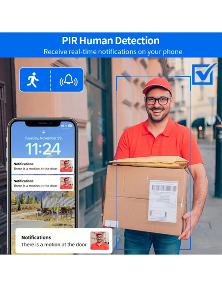 5G 2.4G WiFi Video Doorbell 1080P Tuya Smart Outdoor Wireless Intercom