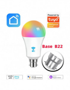 Tuya Wifi Bluetooth smart light bulb LED RGB Smart Light B22 220V 85-2