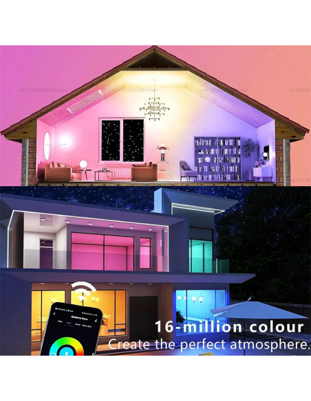 Tuya Wifi Bluetooth smart light bulb LED RGB Smart Light B22 220V 85-2