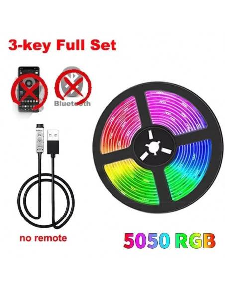 Usb Rgb Led Light Strip 5V 5050 1-30M Tuya Wifi Alexa Bluetooth Ir App
