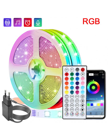 Led Lights for Room Music Sync RGB Led Strip Lights 10m 20m 30m Flexib