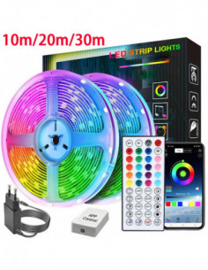 Led Lights for Room Music Sync RGB Led Strip Lights 10m 20m 30m Flexib
