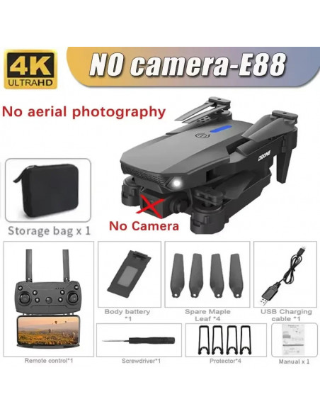 Professional Drone E88 4K Wide-Angle HD 1080P Camera WiFi FPV Height H