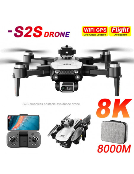 S2S Mini Drone 4k 8K HD Camera Obstacle Avoidance Aerial Photography B