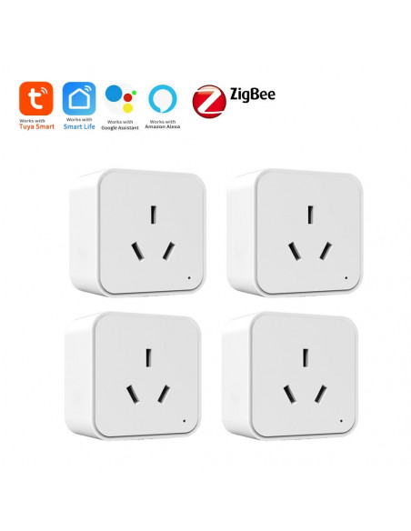 Zigbee 3.0 Smart Socket AU Smart Plug Tuya App Control Power Outlet wi