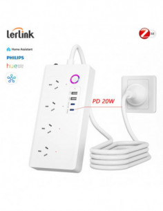 Australia ZigBee 3.0 Smart Power Strip Surge Protector with 4 Individu