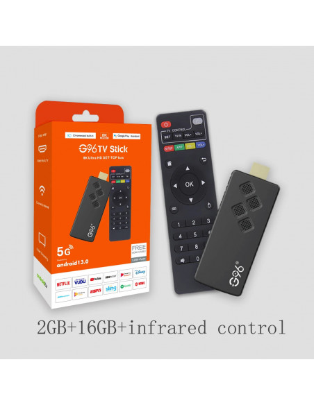 Global Version G96 TV Stick 8K Android13 Portable Streaming Media 2GB 