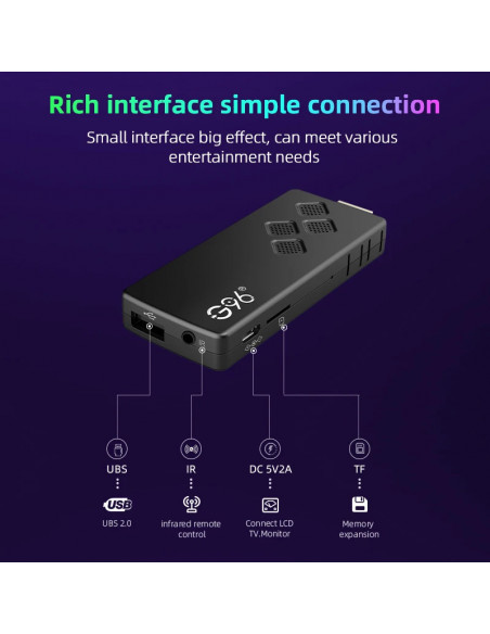 Global Version G96 TV Stick 8K Android13 Portable Streaming Media 2GB 