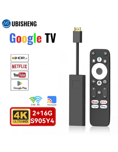 UBISHENG Android TV Stick GD1 4K Streaming Media Player Amlogic S905Y4