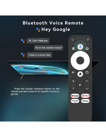 UBISHENG Android TV Stick GD1 4K Streaming Media Player Amlogic S905Y4