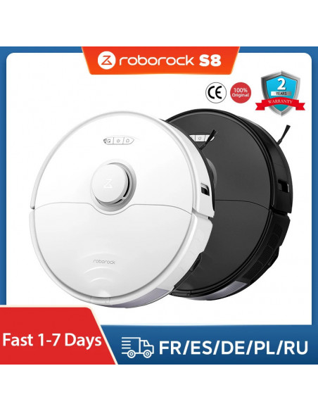 Roborock S8 Robot Vacuum cleaner,6000Pa Suction Dual Brush with 3D Str
