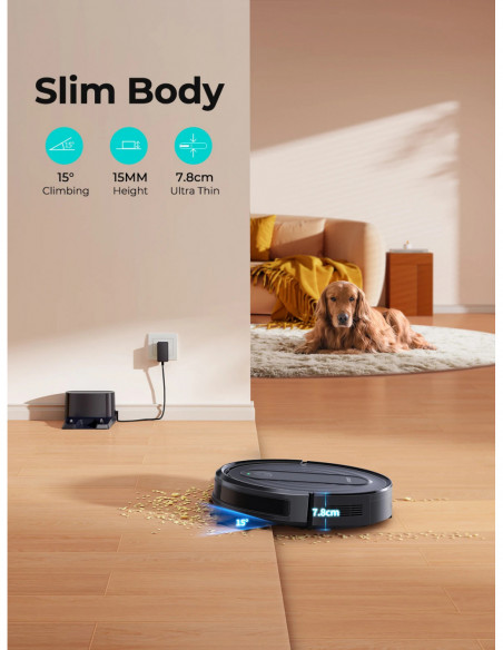Airzeen Robot Vacuum and Mop Combo 3000Pa 150 Mins App Control Schedul