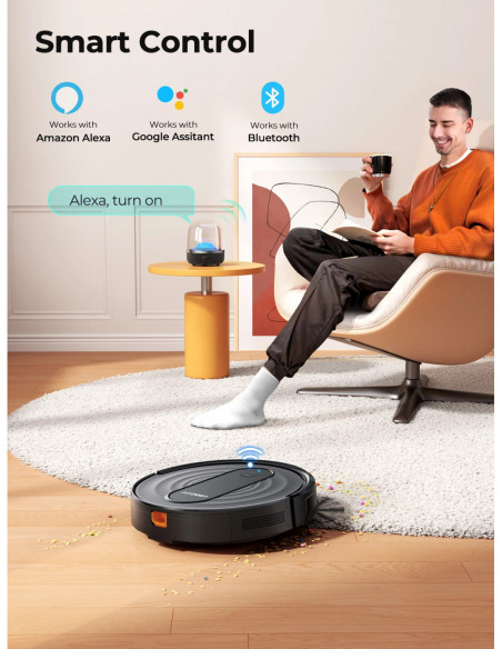 Airzeen Robot Vacuum and Mop Combo 3000Pa 150 Mins App Control Schedul