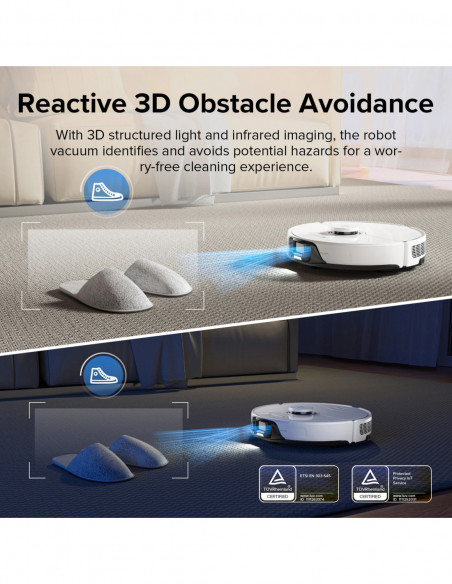 Roborock S8 Robot Vacuum cleaner,6000Pa Suction Dual Brush with 3D Str
