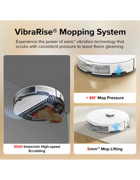 Roborock S8 Robot Vacuum cleaner,6000Pa Suction Dual Brush with 3D Str