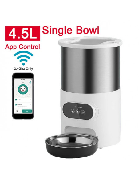 Cat Timing Feeder Smart APP Cat Feeder Stainless steel Double Meal Pet