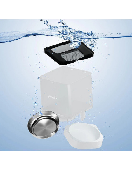 4L Square Automatic Pet Feeder With Remote WIFI Voice Timing Quantitat
