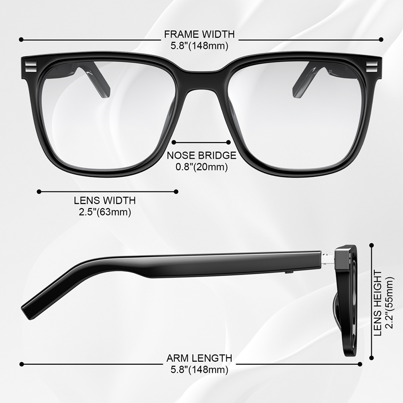 XIAOMI Anti Blue Light Smart Glasses UV Protection Photochromic Sunglasses Hands-Free Calls Audio Voice Assistant for Men Women
