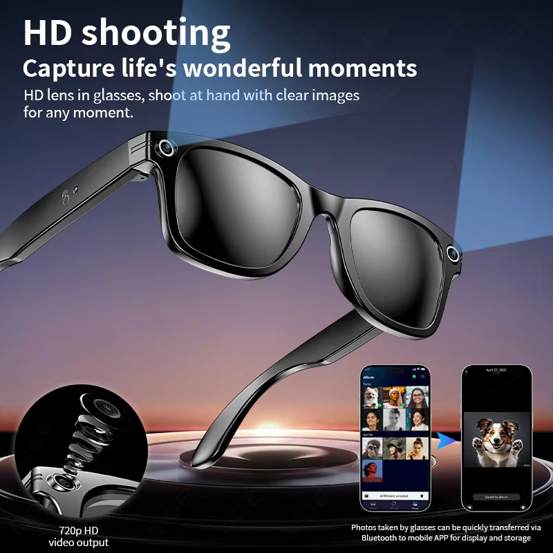 Xiaomi Smart Glasses Recording Videos Ai Photo Recognition Answer Translation Large Battery Ip65 Waterproof Bluetooth Glasses