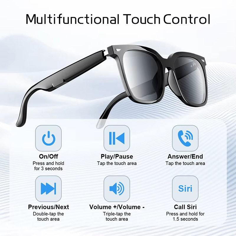 Xiaomi YJ-01 Smart Wireless Bluetooth Glasses Multifunctional Sunglasses Sport Glasses Video Recording Calling Music Playback