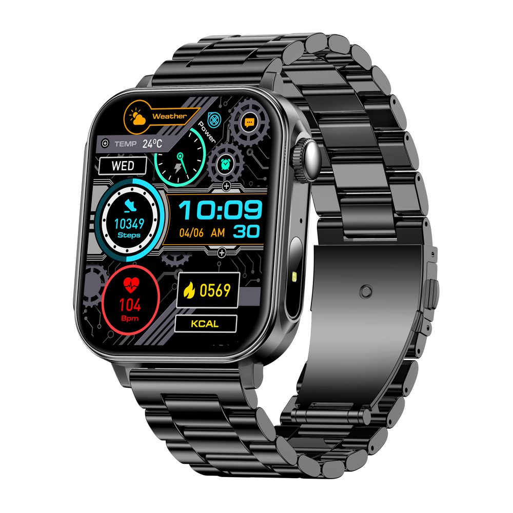 COLMI P80 Type-c Smartwatch Men Women Health Manager Bluetooth Call IP67 Waterproof Flashlight Smart Watch For Xiaomi iOS Phone