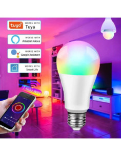 Smart Wifi RGB LED Bulb for Voice Control Home Decor