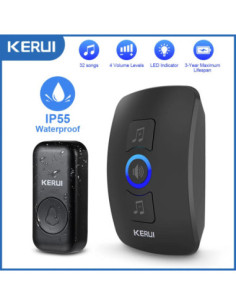 KERUI M525 Waterproof Outdoor Wireless Doorbell with LED Flash
