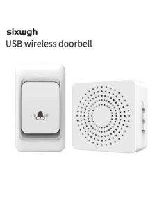 Long-Range Outdoor Wireless Doorbell with USB Plug and 3-Speed Volume