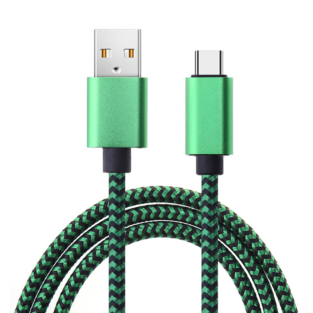 USB Type C Cable Date Sync 2.4A Fast 1M 2M 3M Charging Nylon Braided Wire Charger Cable For Samsung Huawei Android Mobile Phone